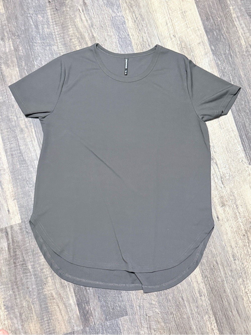 Crazy Train Ribbed Scoop Neck Top